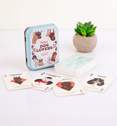 Vintage Dog Lover's Playing Cards in Tin Vintage Dog Lover's Playing Cards in Tin