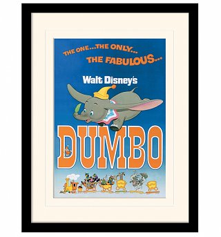Vintage Dumbo Mounted And Framed Print 30cm x 40cm Vintage Dumbo Mounted And Framed Print 30cm x 40cm