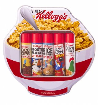 Vintage Kellogg's Set Of 5 Lip Balms In Tin Vintage Kellogg's Set Of 5 Lip Balms In Tin