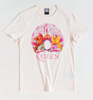Vintage White Queen Night At The Opera Crest T-Shirt from Amplified Vintage White Queen Night At The Opera Crest T-Shirt from Amplified