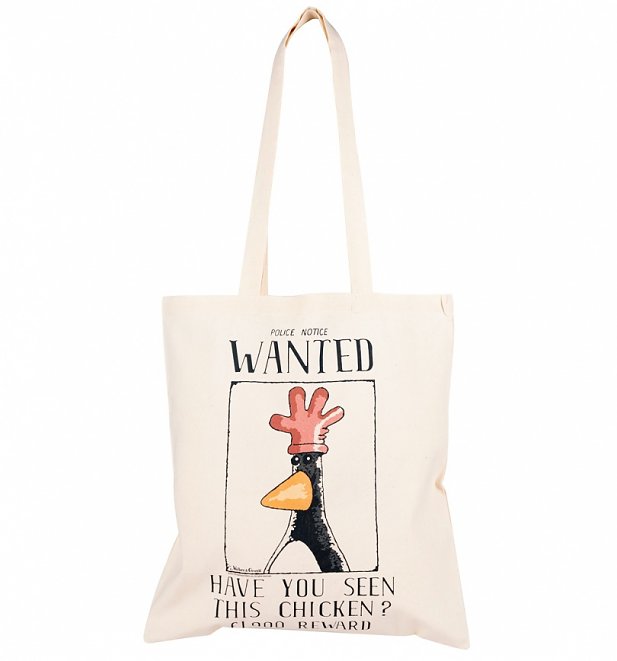 Wallace And Gromit Feathers McGraw Wanted Poster Tote Bag