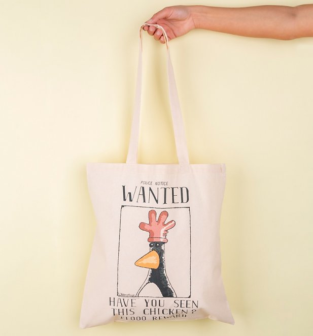 Wallace And Gromit Feathers McGraw Wanted Poster Tote Bag