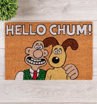 Wallace And Gromit Hello Chum Door Mat