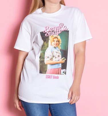 White Legally Blonde Bend and Snap T_Shirt