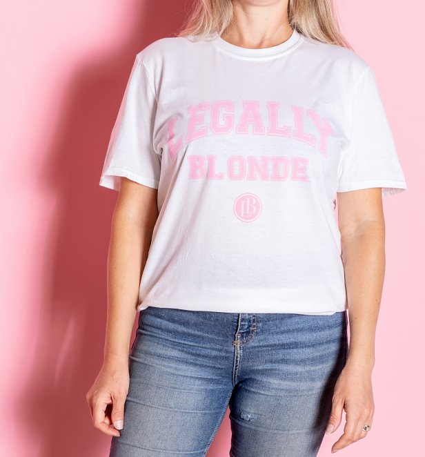 White Legally Blonde Collegiate T-Shirt from Daisy Street