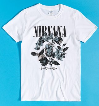 nirvana white t shirt