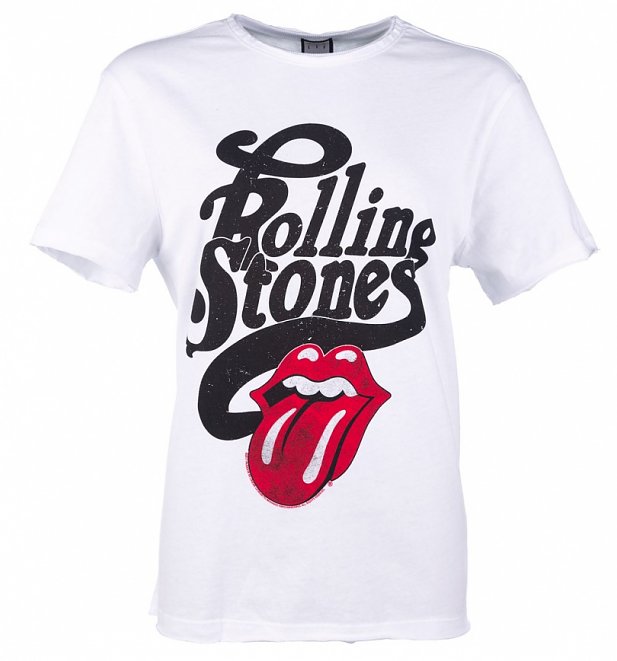 White Rolling Stones Licked T-Shirt from Amplified White Rolling Stones Licked T-Shirt from Amplified