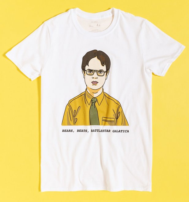 White The Office Dwight T-Shirt