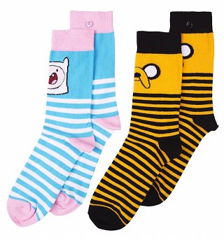 Women's 2pk Adventure Time Socks Women's 2pk Adventure Time Socks