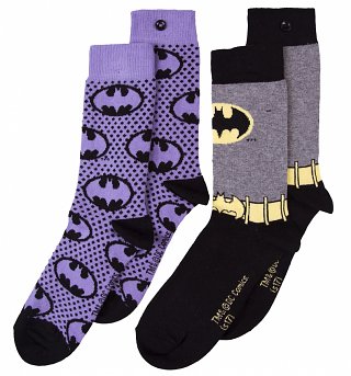 Women's 2pk Batman Logo Socks Women's 2pk Batman Logo Socks