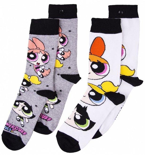 Women's 2pk Powerpuff Girls Socks Women's 2pk Powerpuff Girls Socks