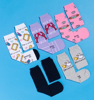 Women's 5pk Friends Socks Women's 5pk Friends Socks