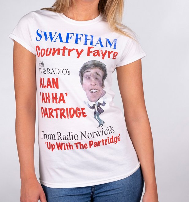 Alan Partridge Swaffham Country Fayre White T-Shirt