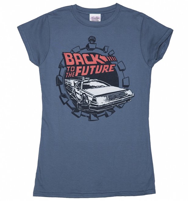 Women's Back to the Future Retro Delorean T-Shirt Women's Back to the Future Retro Delorean T-Shirt