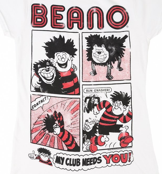 Women's Beano Comic Strip White T-Shirt Women's Beano Comic Strip White T-Shirt