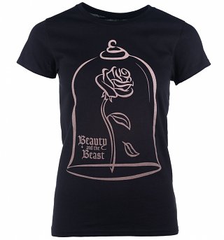 Women's Beauty And The Beast Enchanted Rose T-Shirt Women's Beauty And The Beast Enchanted Rose T-Shirt
