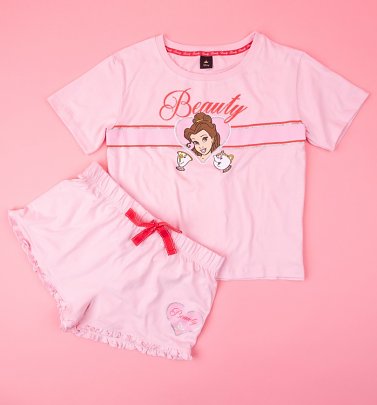Women's Beauty And The Beast Shortie Pyjama Set Women's Beauty And The Beast Shortie Pyjama Set