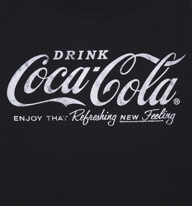 Women's Black Drink Coca-Cola Logo Vest Women's Black Drink Coca-Cola Logo Vest