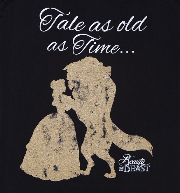 Women's Black Disney Beauty And The Beast Tale As Old As Time Vest Women's Black Disney Beauty And The Beast Tale As Old As Time Vest