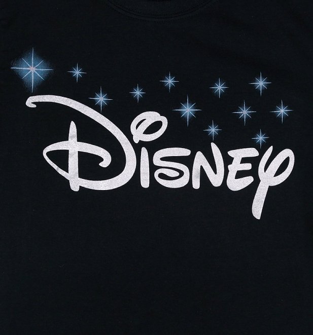Women's Black Disney Logo T-Shirt Women's Black Disney Logo T-Shirt