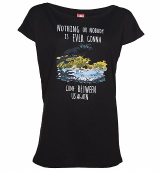 Women's Black Disney The Jungle Book Nothing Or Nobody Slouch T-Shirt Women's Black Disney The Jungle Book Nothing Or Nobody Slouch T-Shirt
