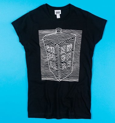 Women's Black Doctor Who TARDIS Wave T-Shirt Women's Black Doctor Who TARDIS Wave T-Shirt