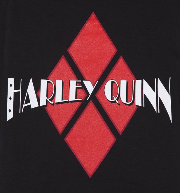 Women's Black Harley Quinn Logo Vest