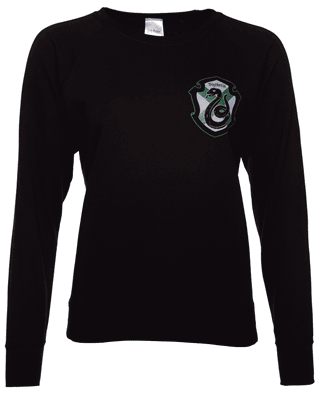 Women's Black Harry Potter Slytherin Crest Sweater Women's Black Harry Potter Slytherin Crest Sweater