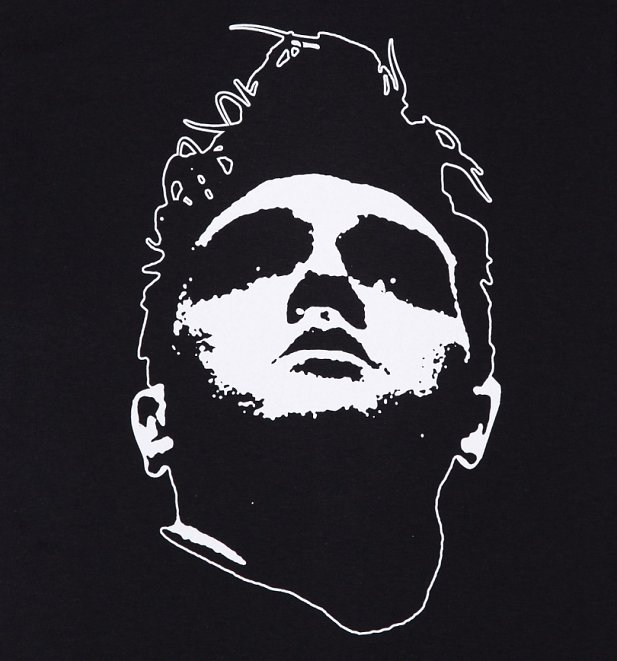 Women's Black Morrissey Rolled Sleeve Boyfriend TShirt