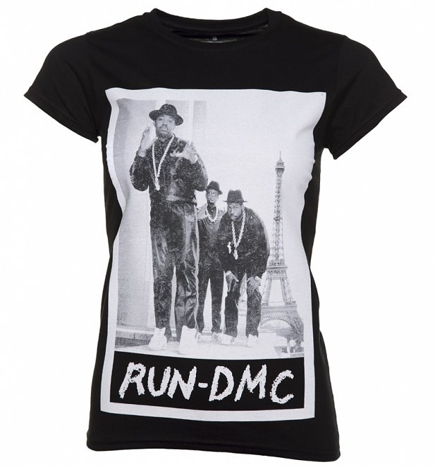 Women's Black Run DMC Paris Photo T-Shirt