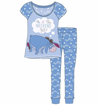 Women's Blue Eeyore Is It The Weekend Yet? Pyjamas Women's Blue Eeyore Is It The Weekend Yet? Pyjamas