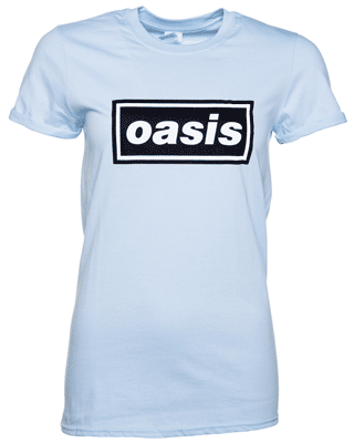 Women's Blue Oasis Logo Boyfriend T-Shirt Women's Blue Oasis Logo Boyfriend T-Shirt