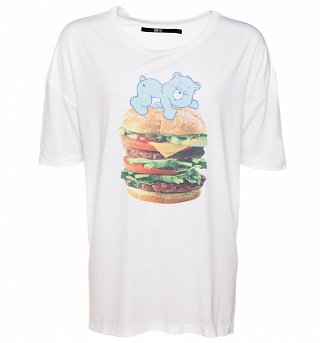 Women's Care Bears Burger Bear Oversized T-Shirt from Iron Fist Women's Care Bears Burger Bear Oversized T-Shirt from Iron Fist