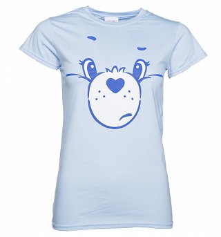 Women's Care Bears Grumpy Bear Face T-Shirt Women's Care Bears Grumpy Bear Face T-Shirt