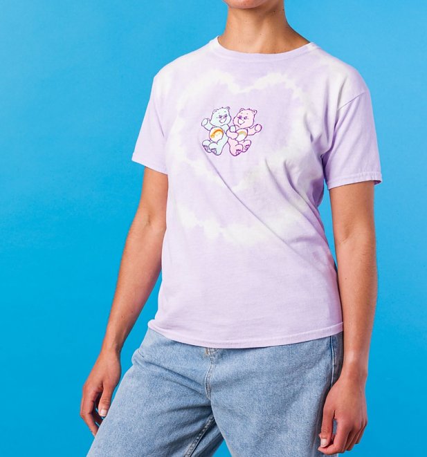 Care Bears Heart Tie Dye Fitted T-Shirt