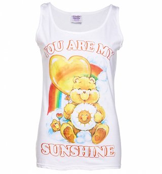 Women's Care Bears You Are My Sunshine White Vest Women's Care Bears You Are My Sunshine White Vest