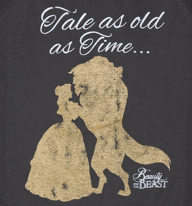 Women's Charcoal Disney Beauty And The Beast Tale As Old As Time Sweater Women's Charcoal Disney Beauty And The Beast Tale As Old As Time Sweater