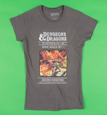 Women's Charcoal Dungeons & Dragons Game T-Shirt Women's Charcoal Dungeons & Dragons Game T-Shirt