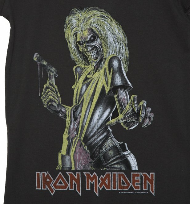 Women's Charcoal Iron Maiden Killers T-Shirt from Amplified