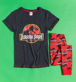 Women's Charcoal Jurassic Park Pyjamas Women's Charcoal Jurassic Park Pyjamas