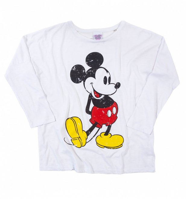 Women's Classic Mickey Drop Shoulder Long Sleeve T-Shirt Women's Classic Mickey Drop Shoulder Long Sleeve T-Shirt