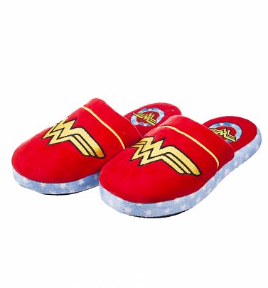 Women's DC Comics Wonder Woman Slip On Slippers Women's DC Comics Wonder Woman Slip On Slippers