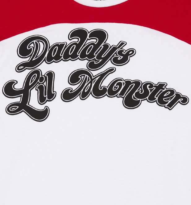 Download Women's Daddy's Lil Monster Suicide Squad Varsity T-Shirt