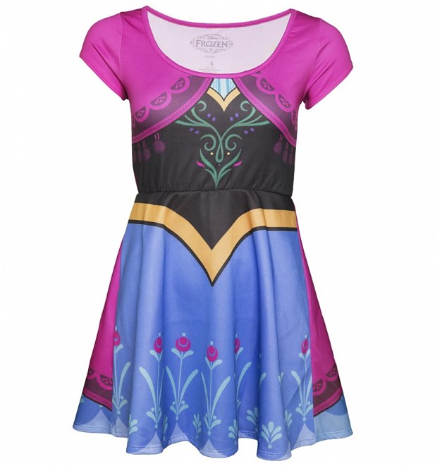 Women's Disney Frozen Anna Costume Skater Dress