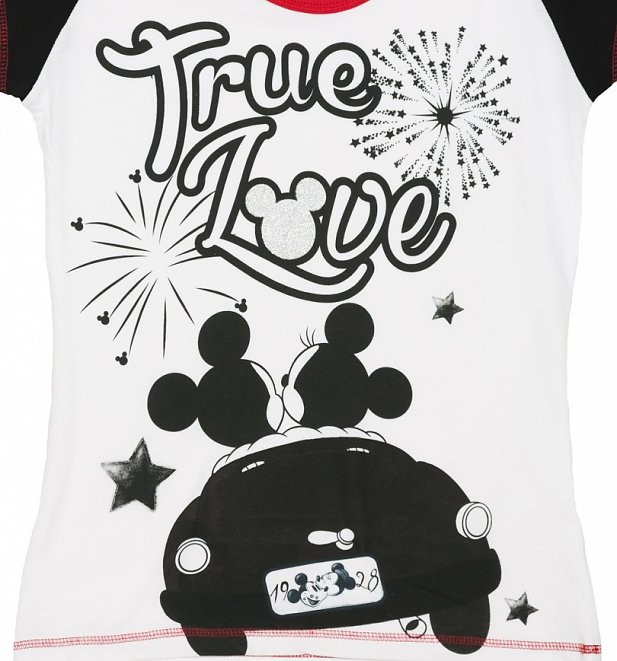 Women's Disney Mickey And Minnie Mouse True Love Pyjamas Women's Disney Mickey And Minnie Mouse True Love Pyjamas