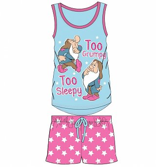 Women's Disney Snow White And The Seven Dwarfs Too Grumpy Too Sleepy Shortie Pyjamas Women's Disney Snow White And The Seven Dwarfs Too Grumpy Too Sleepy Shortie Pyjamas