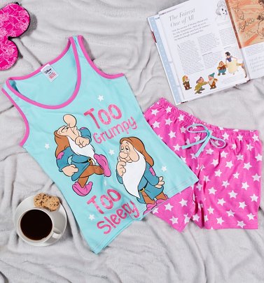 Women's Disney Snow White And The Seven Dwarfs Too Grumpy Too Sleepy Shortie Pyjamas Women's Disney Snow White And The Seven Dwarfs Too Grumpy Too Sleepy Shortie Pyjamas