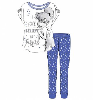 Women's Disney Tinker Bell I Still Believe In Fairies Pyjamas Women's Disney Tinker Bell I Still Believe In Fairies Pyjamas