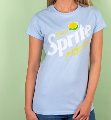 Women's Enjoy Sprite Light Blue T-Shirt Women's Enjoy Sprite Light Blue T-Shirt