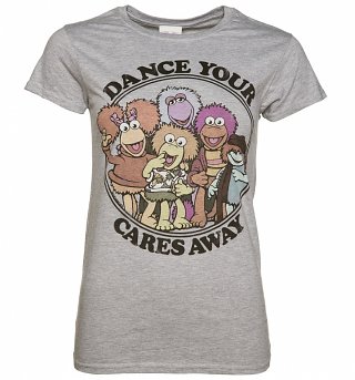 Women's Fraggle Rock Dance Your Cares Away T-Shirt Women's Fraggle Rock Dance Your Cares Away T-Shirt